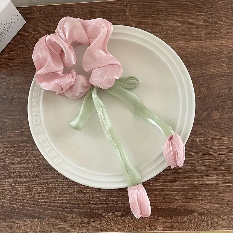 Tulip korean hair scrunchie