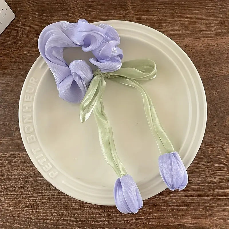 Tulip korean hair scrunchie