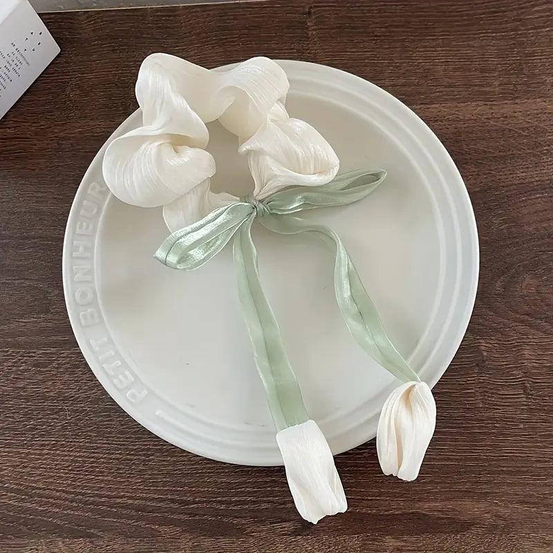 Tulip korean hair scrunchie