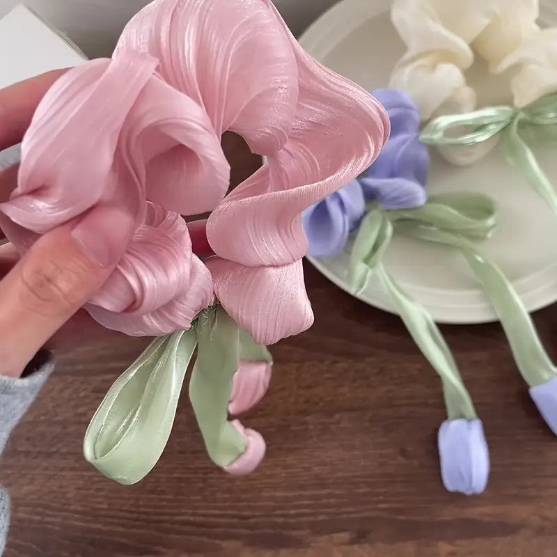 Tulip korean hair scrunchie