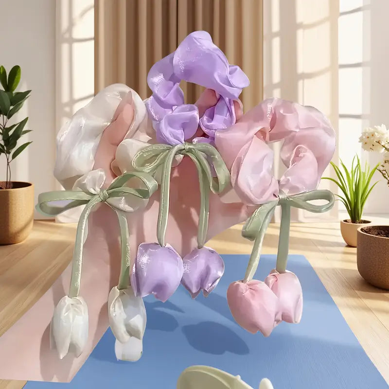 Tulip korean hair scrunchie
