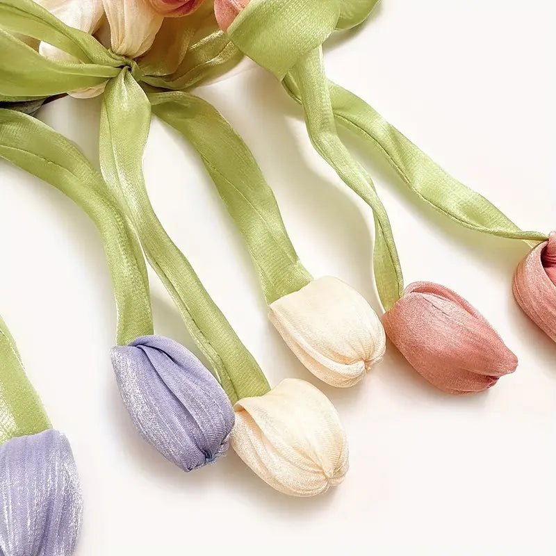 Tulip korean hair scrunchie