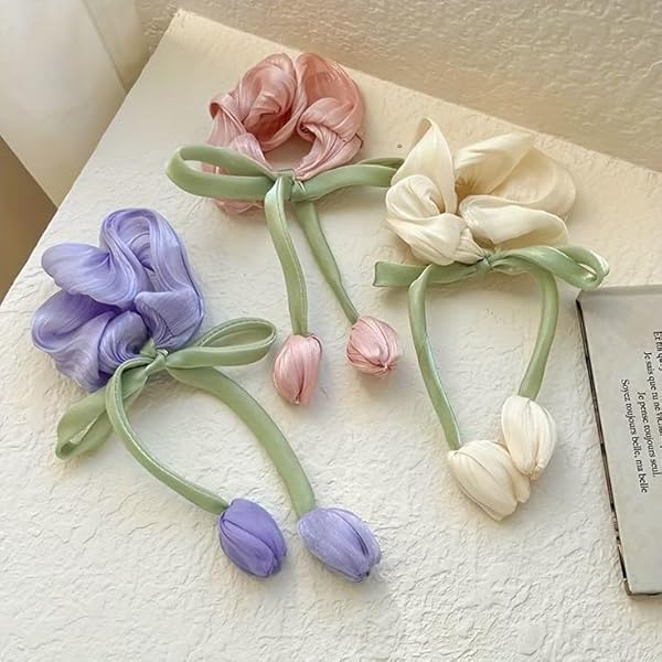 Tulip korean hair scrunchie