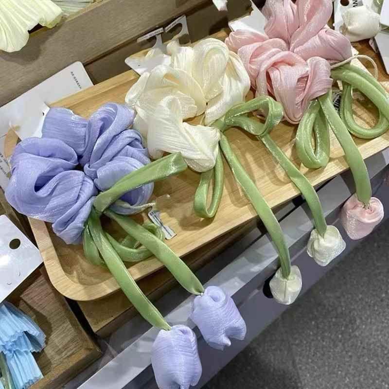 Tulip korean hair scrunchie