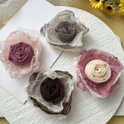 Korean lace flower hair pin