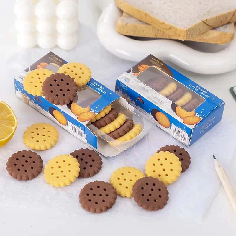 Kawaii Mini Cookie Erasers For Kids And Adult