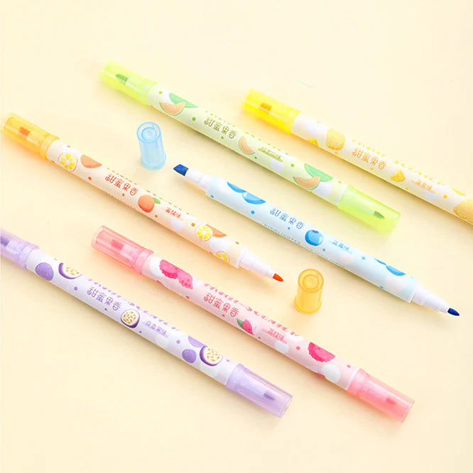 Fruit Scented Dual-Tip Highlighter