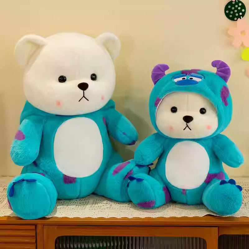 Monster cute hoddie teddy bear
