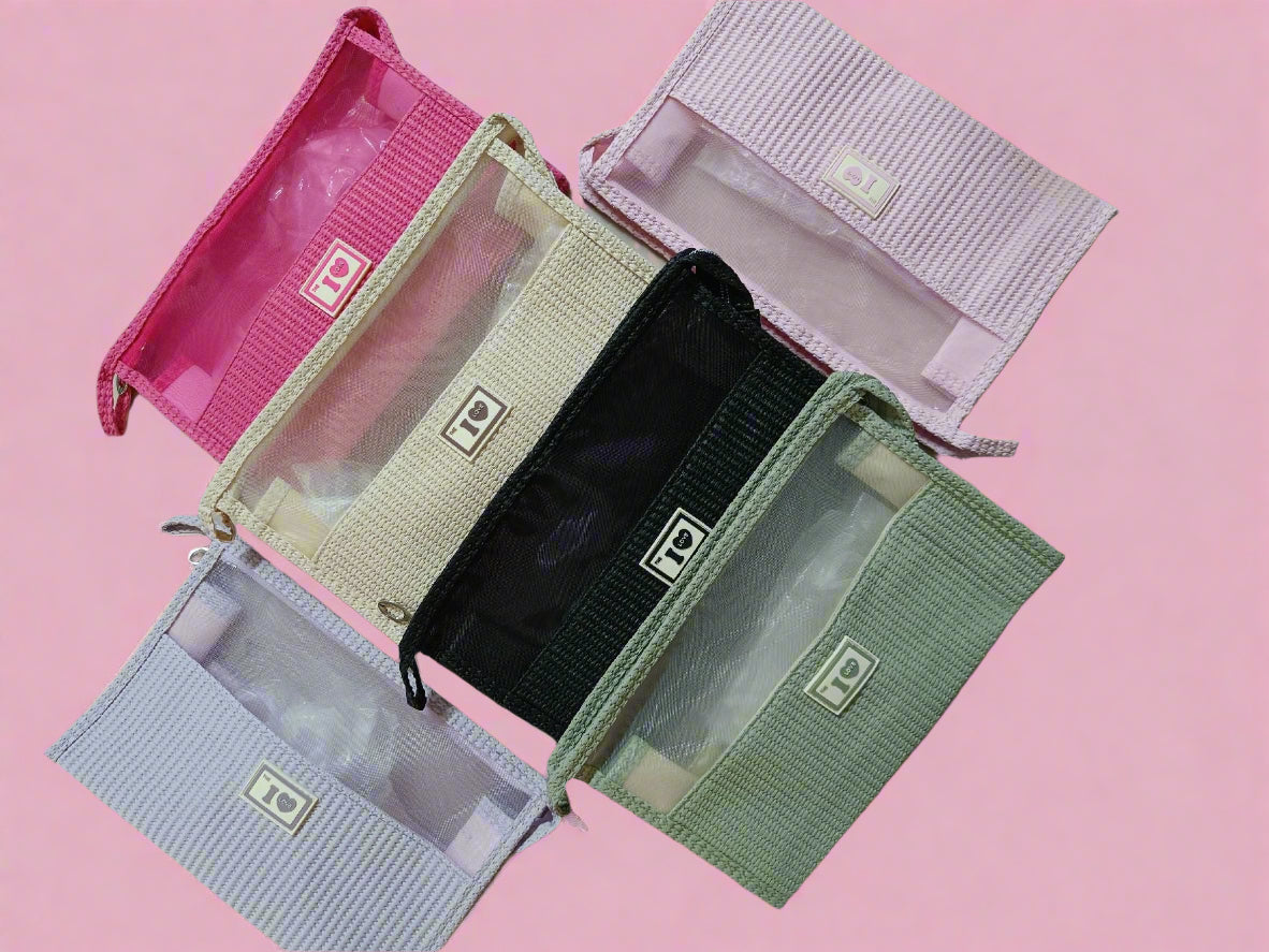 i love mesh pouch organiser - rectangle long