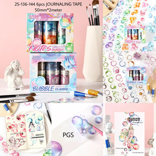 Bubble Burst Sticker Roll Set ( 6 Pcs)