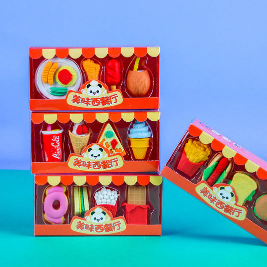 Fast Food Erasers