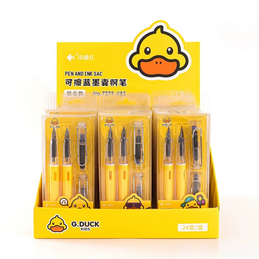 Refillable Kawaii Duck Fountain Ink Pen