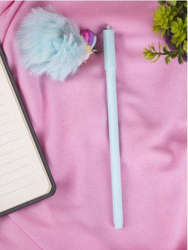Cute Multi Coloured Baby Unicorn Pom Pom Gel Pen