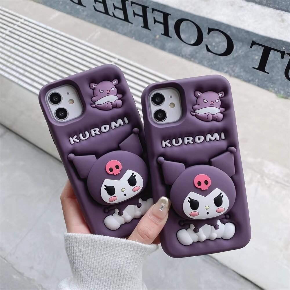 Kuromi Cute Case With Pop Holder