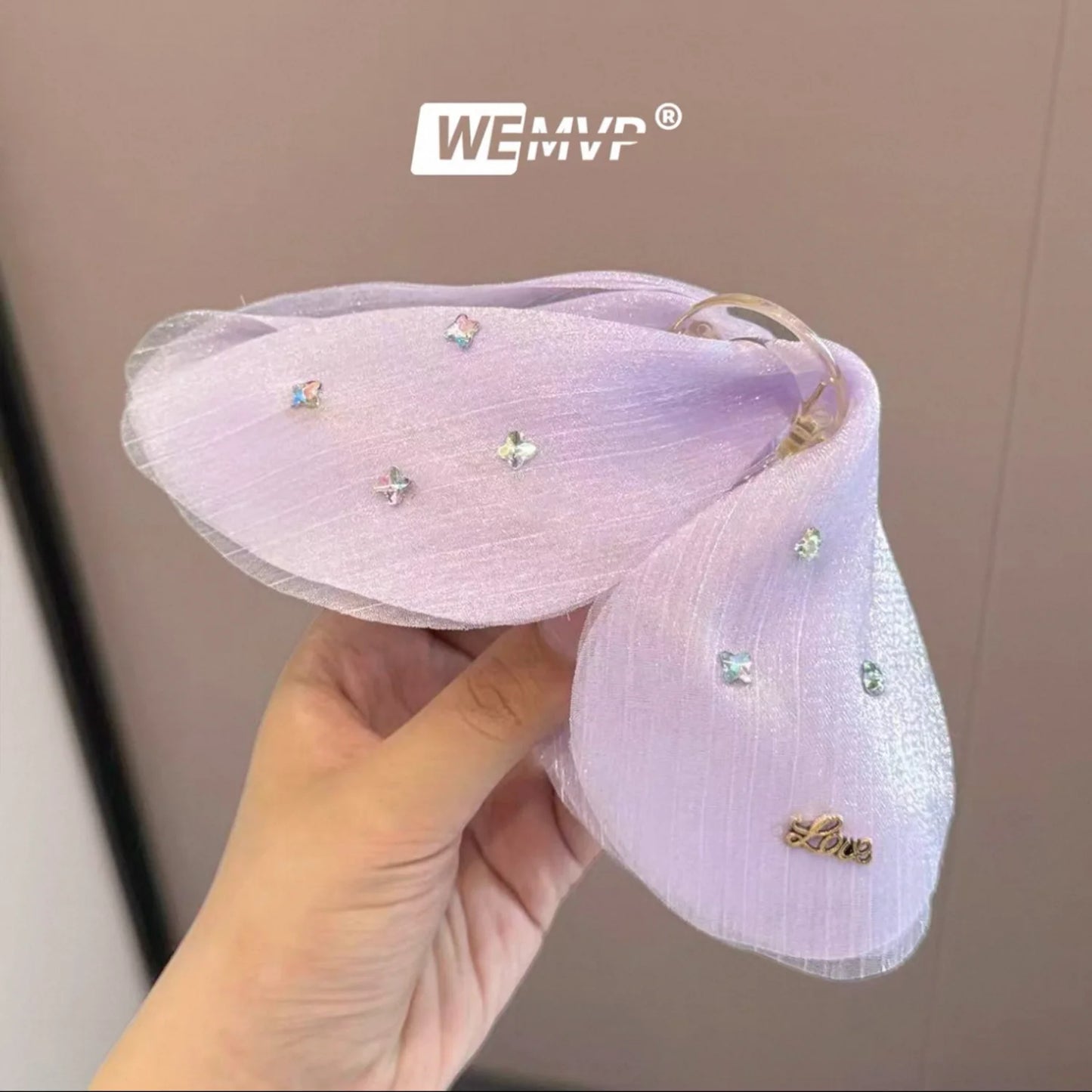 Stone Fairy Butterfly Kawaii Hair Claw Clip