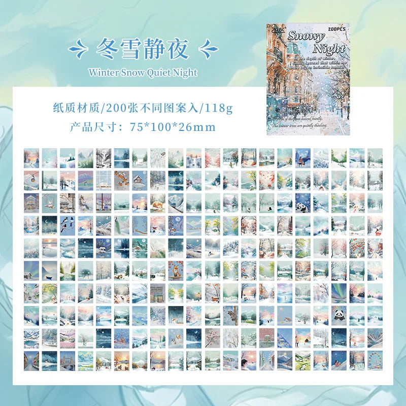 Seasons Journaling Paper Book - 200 Pcs