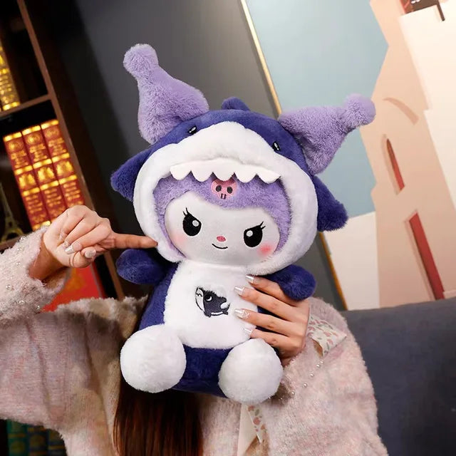Shark Kuromi Hoodie soft toy