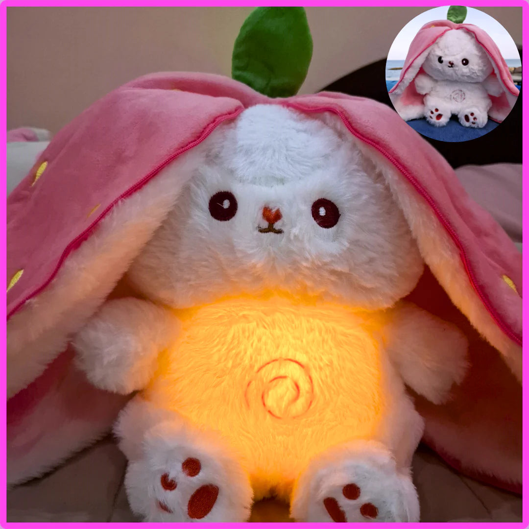 Bunny strawberry breating plushy
