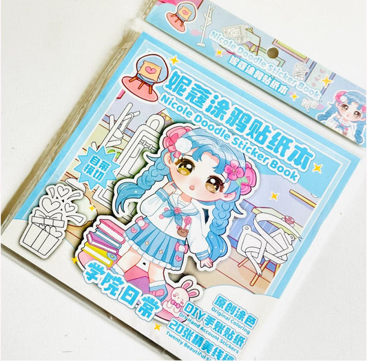 Kawaii Doodle Sticker Book