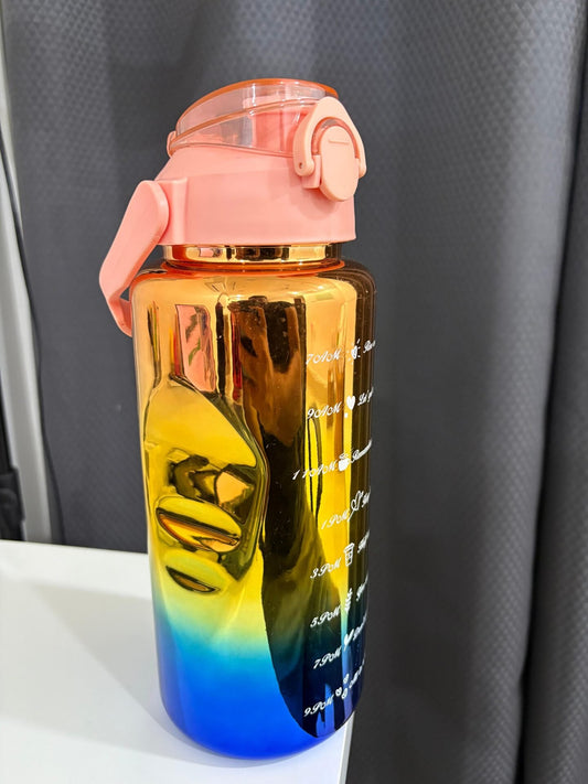 Holographic 3 In 1 Motivational Water Bottles