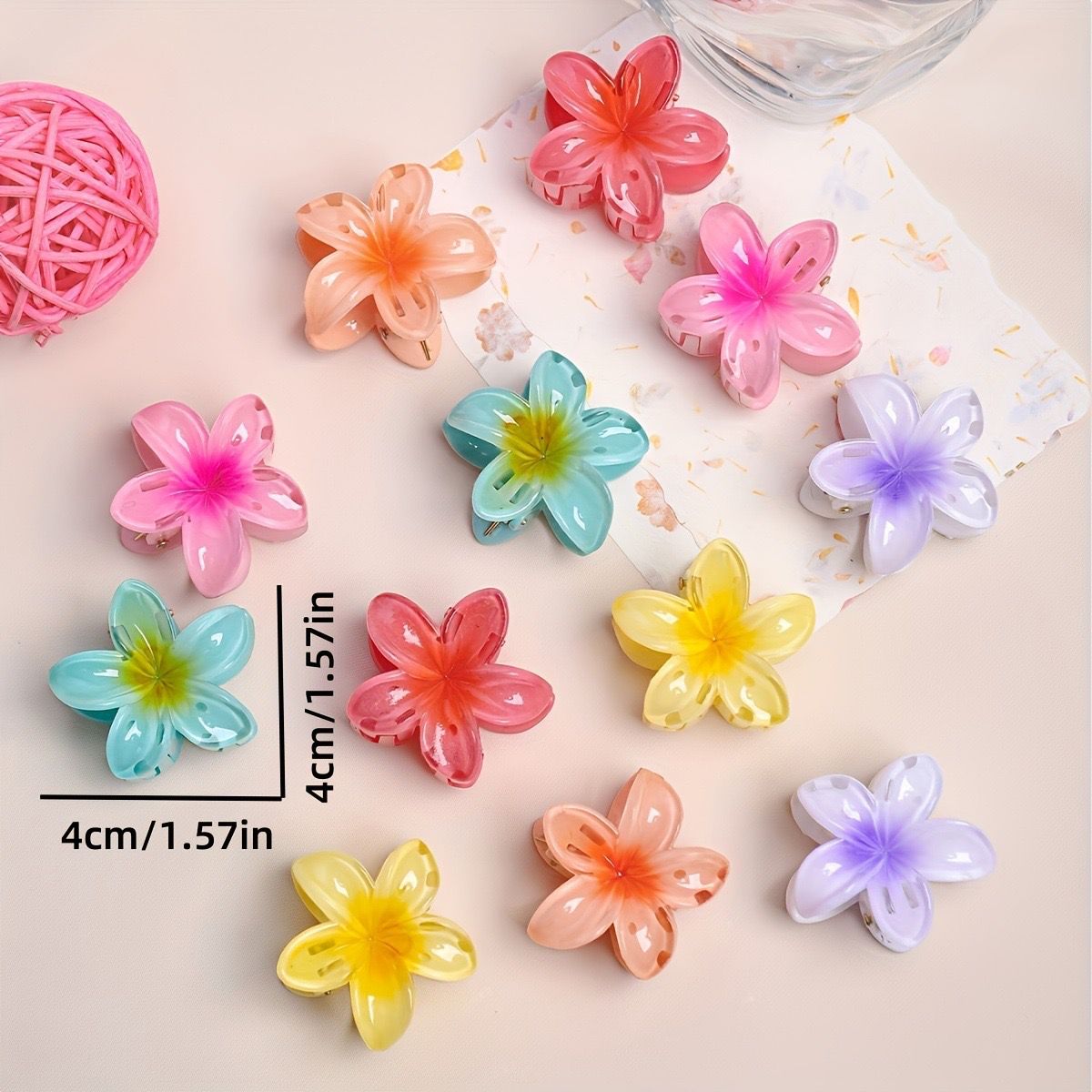 Pintresty flower hawaii claw clip