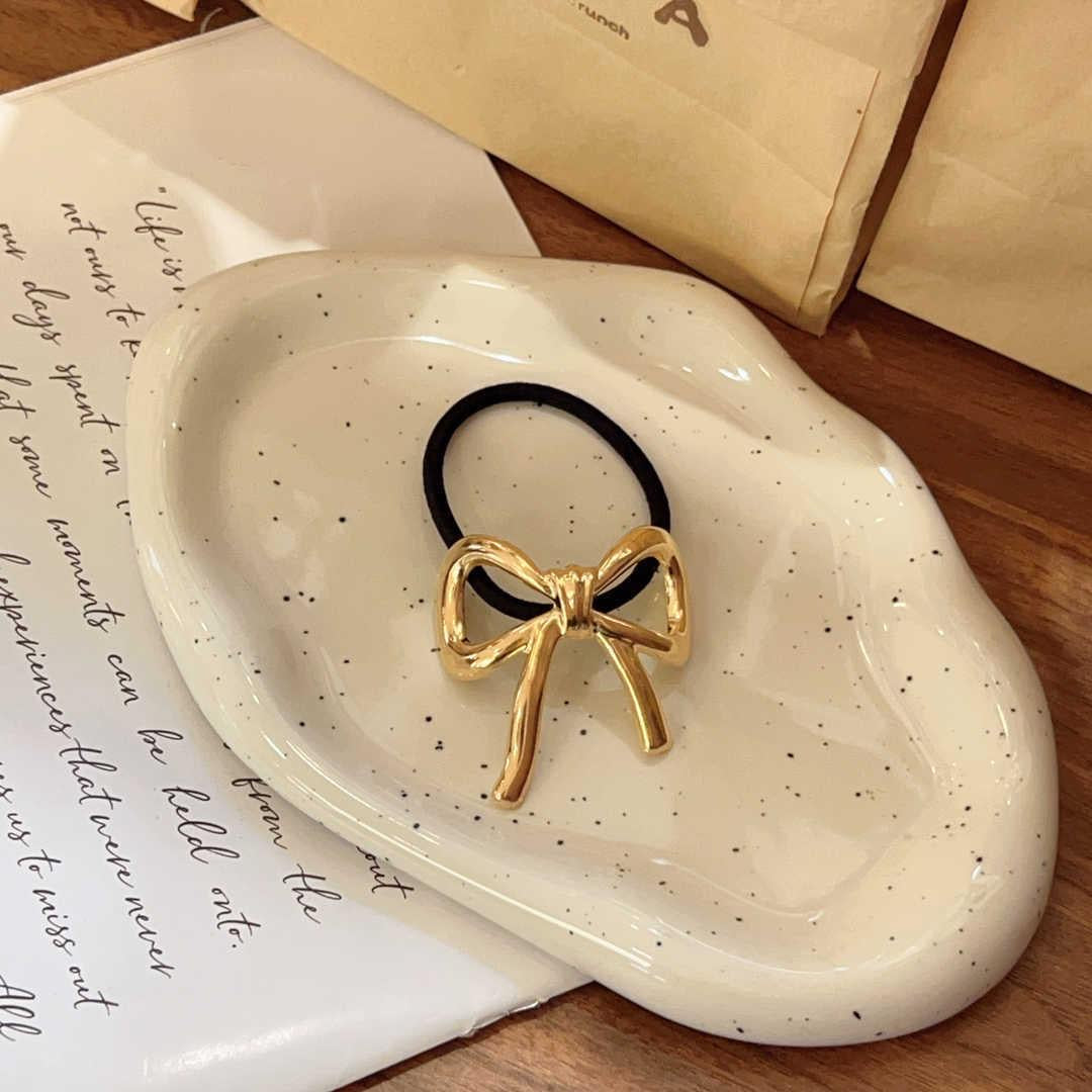 Pony metal hair cuff rubber bands