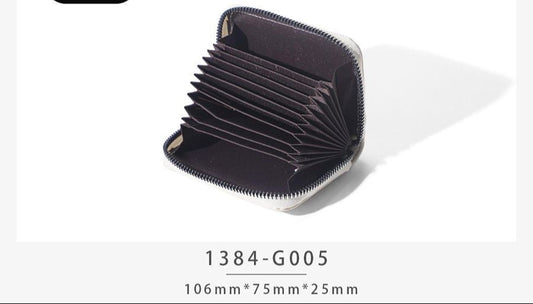 Simple glitter mini wallet and card holder