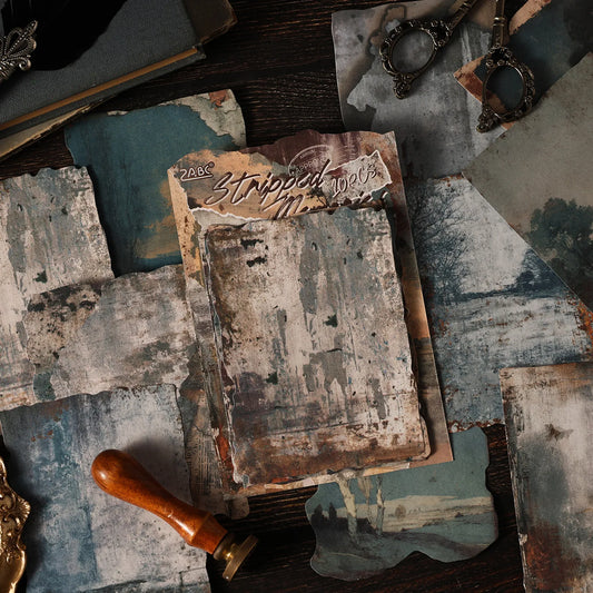 Vintage Theme Material Paper - 10 Pcs