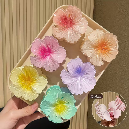 Orchid Colorful Hair Claw Clip