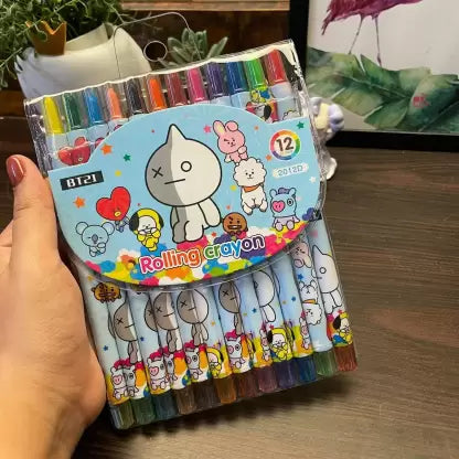 Cartoon Themed Rolling Crayon