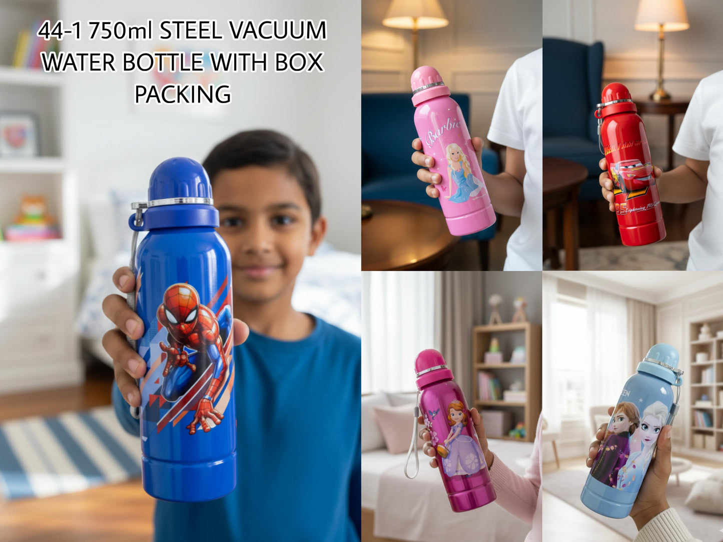 Kids Stainless Steel Super Hero Bottle ( 750 ML )