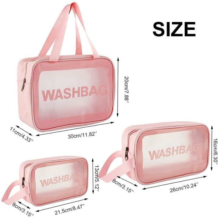Travel Wash Bag - Set of 3