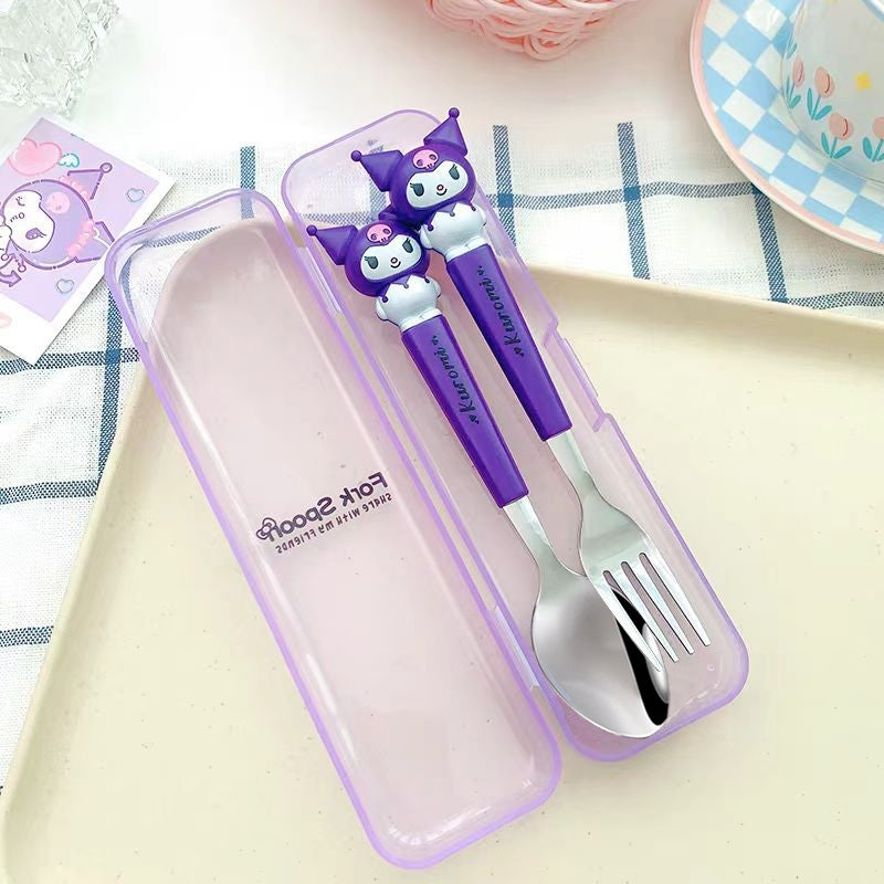 Sanrio kawaii Spoon Fork Set
