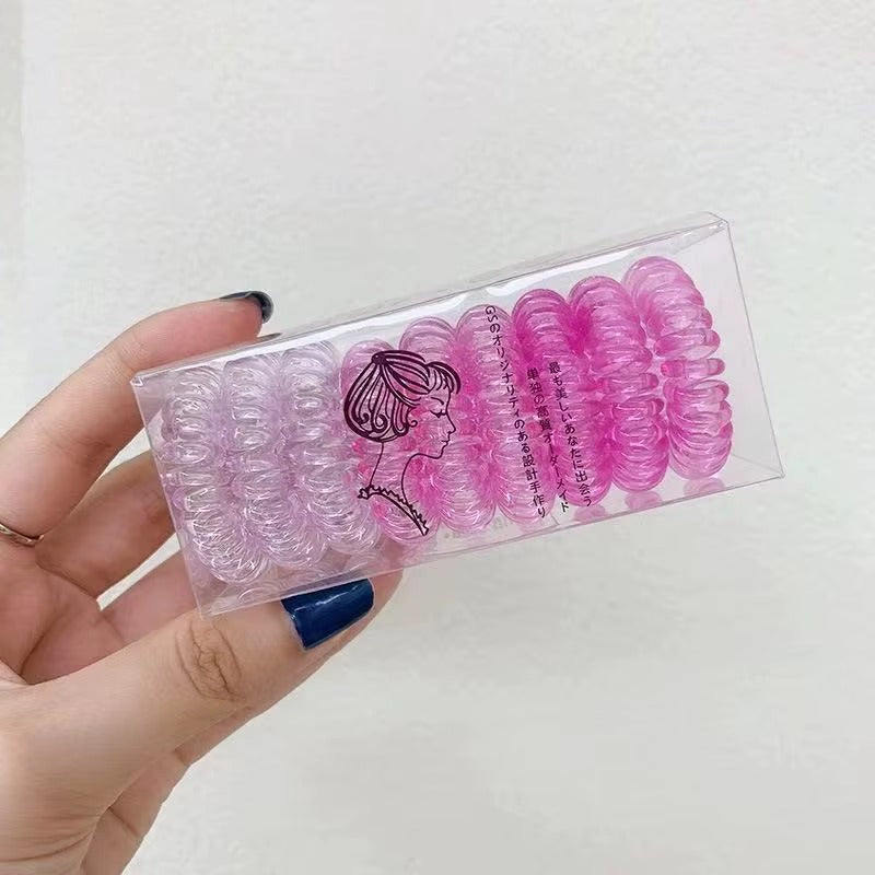 Korean spiral hair rubber band box