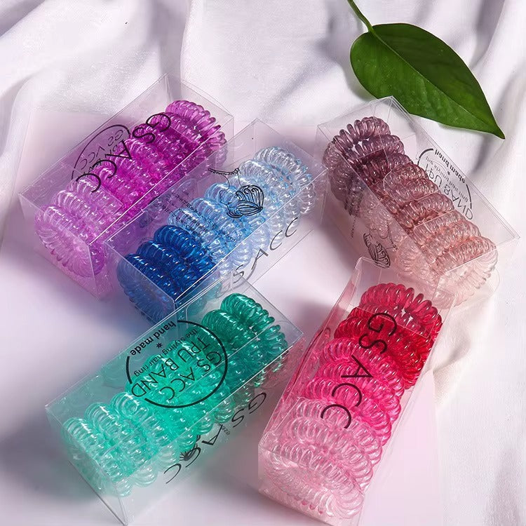 Korean spiral hair rubber band box