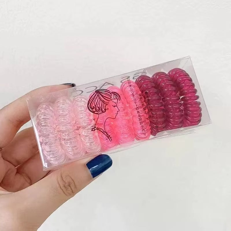 Korean spiral hair rubber band box