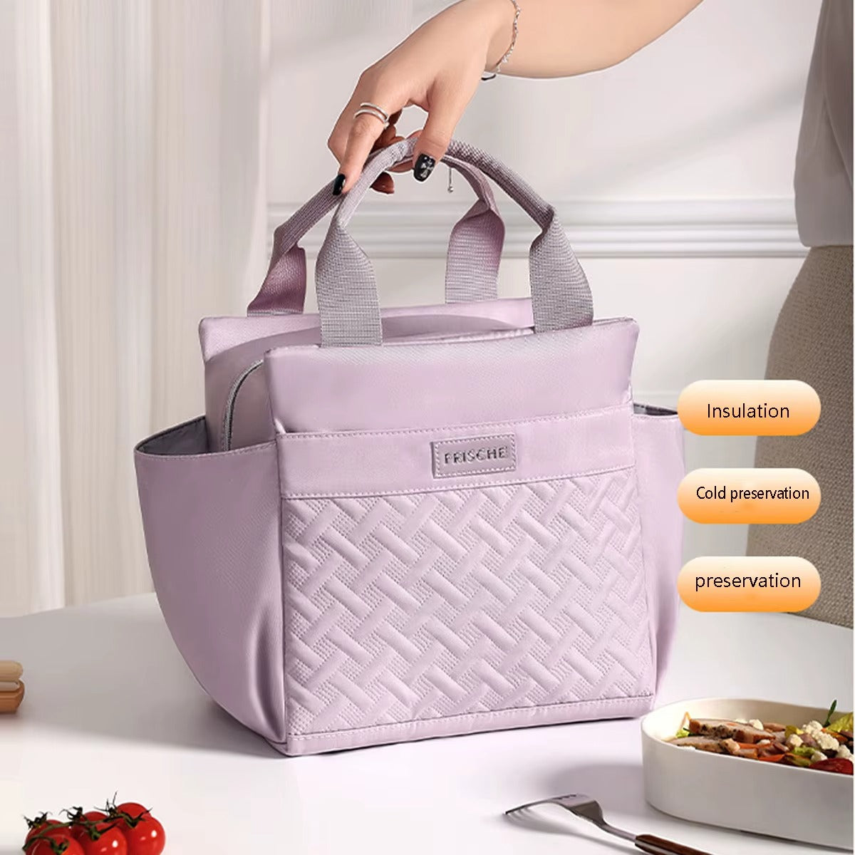 Insulated korean premium lunch bag - 2