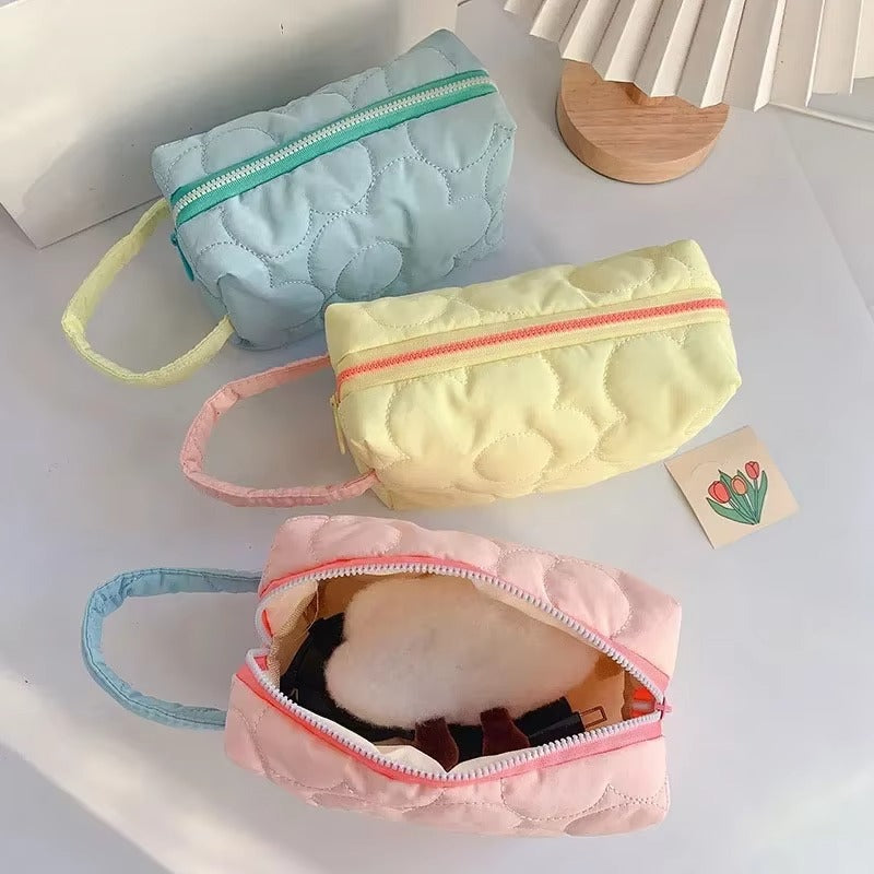 Korean Flower multipurpose pastel pouch organiser