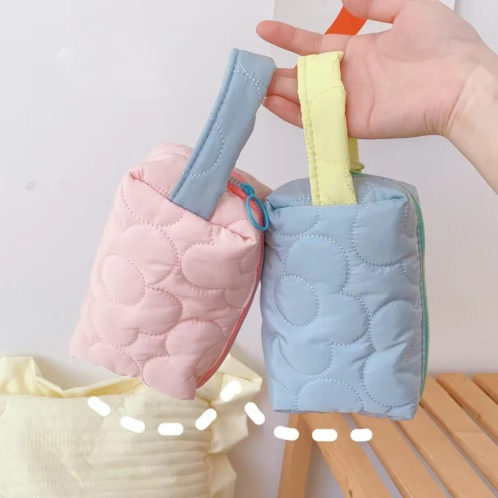 Korean Flower multipurpose pastel pouch organiser