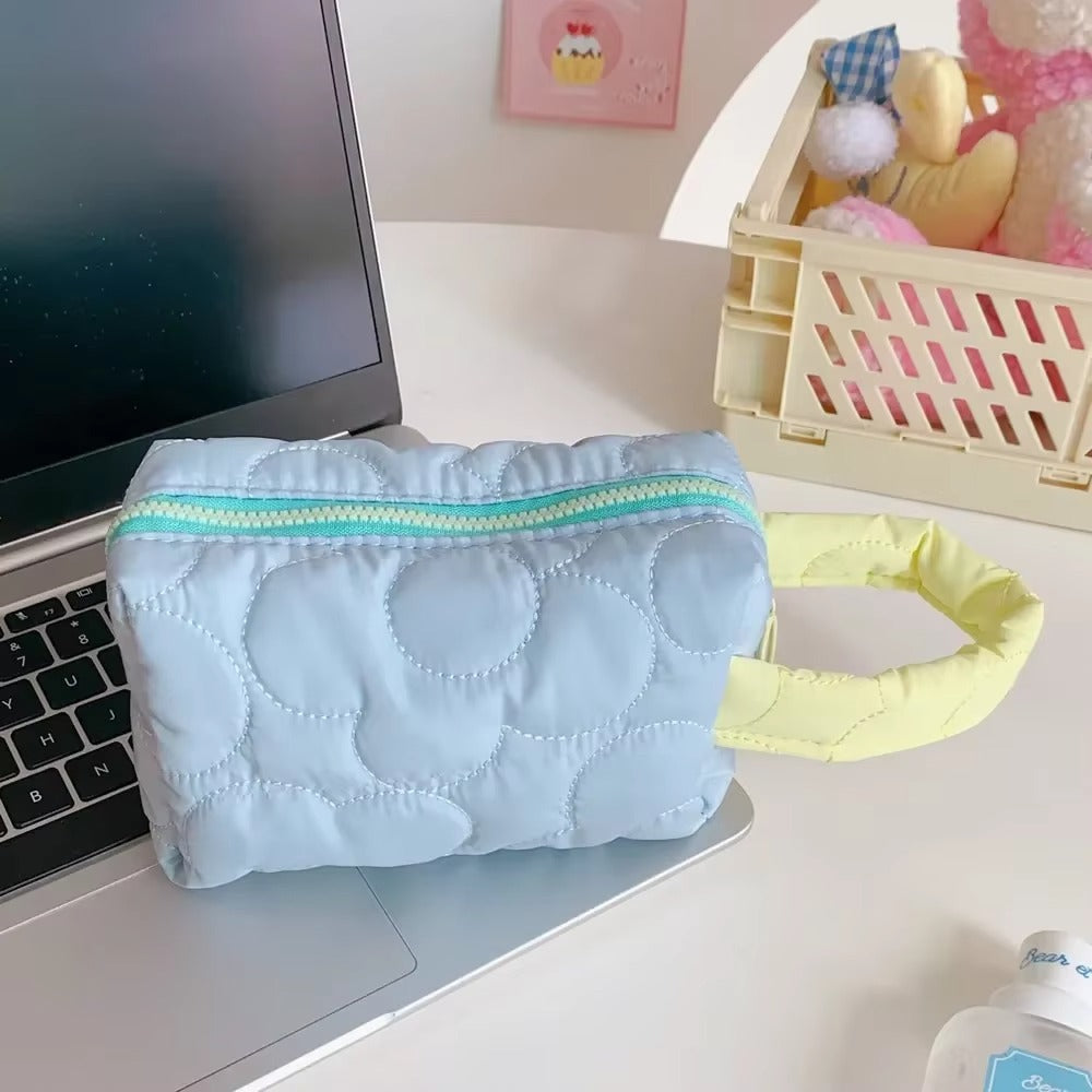 Korean Flower multipurpose pastel pouch organiser
