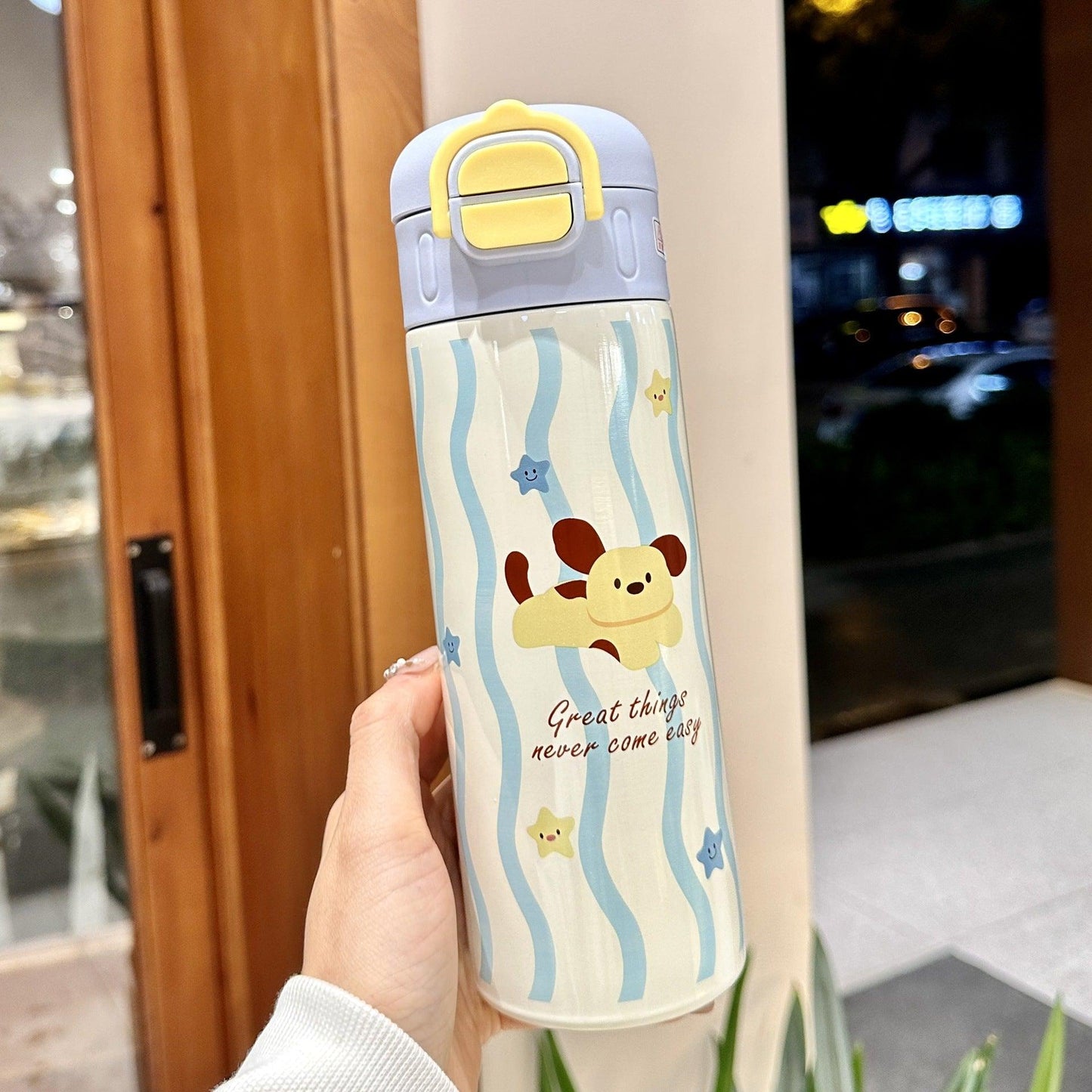 Cute Pastel Pop Stainless Steel Sipper ( 550 ML )
