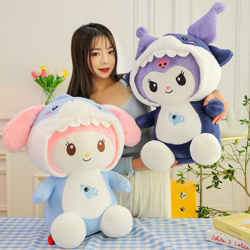 Shark Kuromi Hoodie soft toy