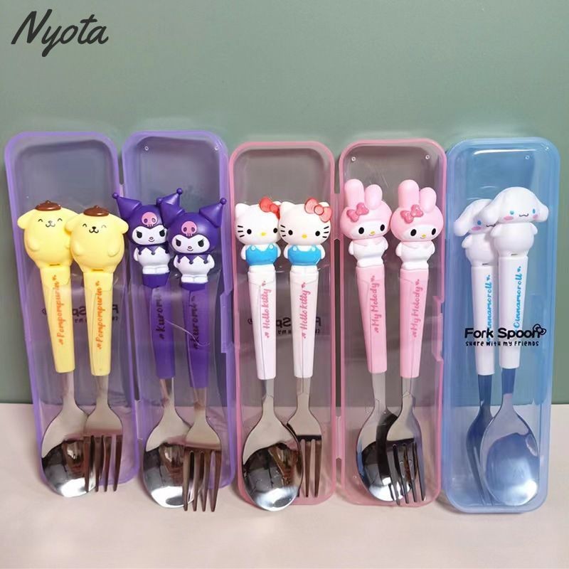 Sanrio kawaii Spoon Fork Set