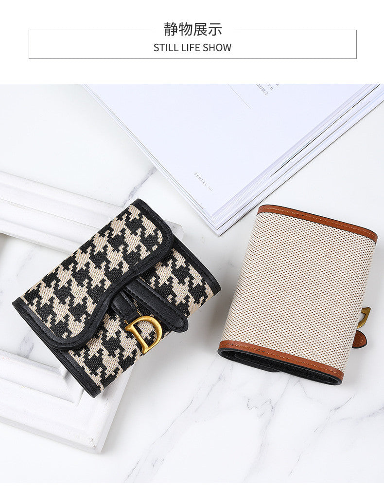 Korean sleek D Mini wallets