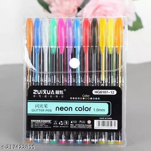 Neon Color Gel Pen For Sketching and writing