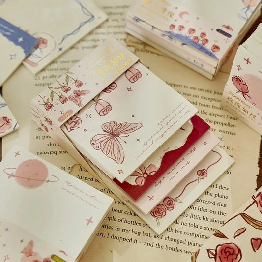 Morning & Rose Vintage Sticky Notes / notepad