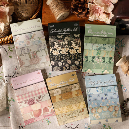 Floral Vintage Journaling Paper Book - 50 Pcs