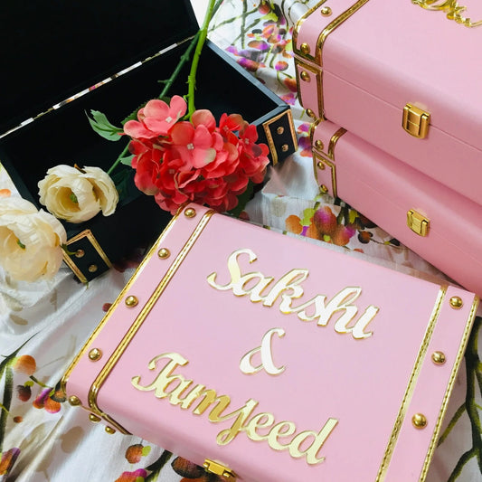 Customized Name leatherite Trunk Box