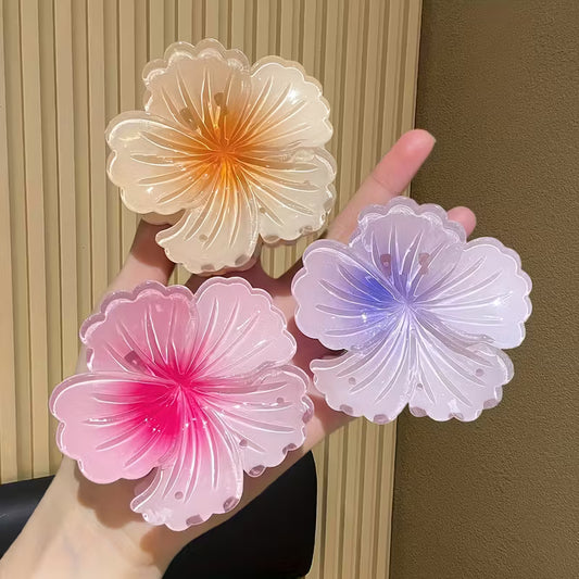 Glass Orchid hair Claw Clip