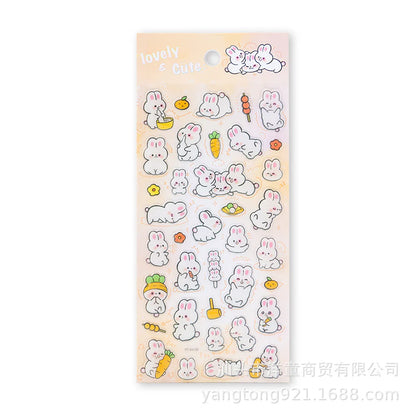 Kawaii Animals Crystal Decorative Sticker